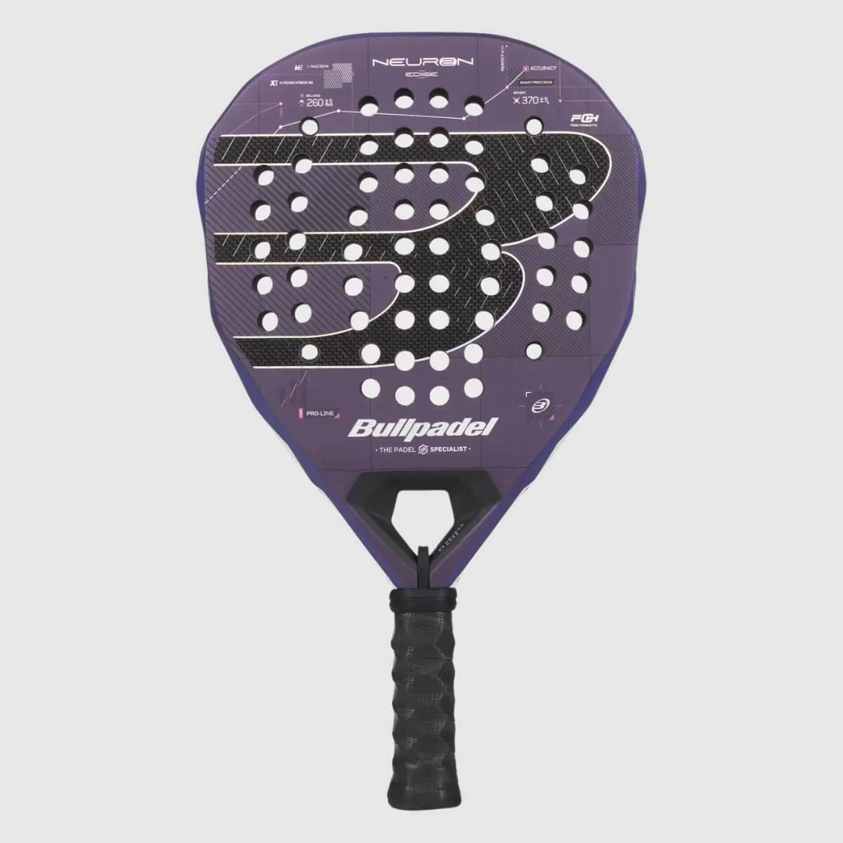 Raquette de Padel Bullpadel Neuron 02 Edge 27, Carbone, Adulte